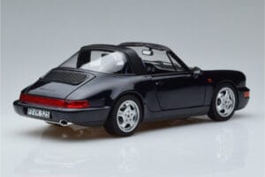 Porsche 911 964 Carrera 4 Targa Blå Norev 1:18 187340 Metall — bild 3 av 8