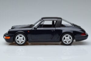 Porsche 911 964 Carrera 4 Targa Blå Norev 1:18 187340 Metall — bild 4 av 8
