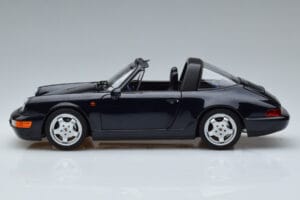 Porsche 911 964 Carrera 4 Targa Blå Norev 1:18 187340 Metall — bild 5 av 8