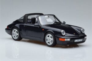 Porsche 911 964 Carrera 4 Targa Blå Norev 1:18 187340 Metall — bild 6 av 8