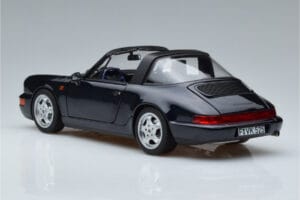 Porsche 911 964 Carrera 4 Targa Blå Norev 1:18 187340 Metall — bild 7 av 8