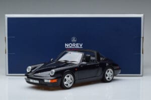 Porsche 911 964 Carrera 4 Targa Blå Norev 1:18 187340 Metall — bild 8 av 8