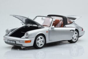 Porsche 911 964 Carrera 4 Targa Polar Silver Norev 1:18 187342 Metall — bild 2 av 9