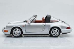 Porsche 911 964 Carrera 4 Targa Polar Silver Norev 1:18 187342 Metall — bild 6 av 9