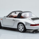 Porsche 911 964 Carrera 4 Targa Polar Silver Norev 1:18 - image 8 of 9