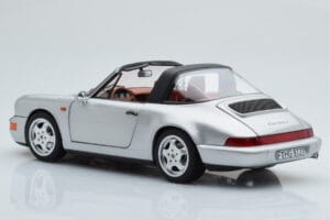 Porsche 911 964 Carrera 4 Targa Polar Silver Norev 1:18 187342 Metall — bild 8 av 9