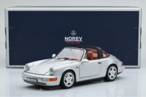 Porsche 911 964 Carrera 4 Targa Polar Silver Norev 1:18 187342 Metall — bild 9 av 9