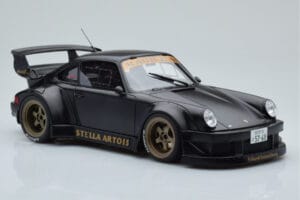 Porsche 911 964 RWB Stella Artois Svart GT Spirit 1:18 GT421 Resin — bild 4 av 6