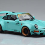 Porsche 911 964 RWB Tiffany Blå GT Spirit 1:18 - image 4 of 6