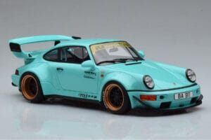 Porsche 911 964 RWB Tiffany Blå GT Spirit 1:18 GT875 Resin — bild 4 av 6