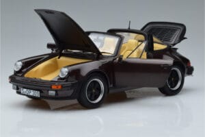 Porsche 911 964 Turbo Targa Brun Norev 1:18 187665 Metall — bild 2 av 8