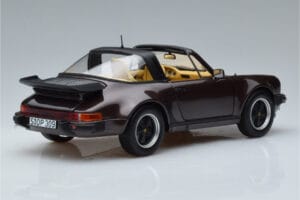 Porsche 911 964 Turbo Targa Brun Norev 1:18 187665 Metall — bild 3 av 8