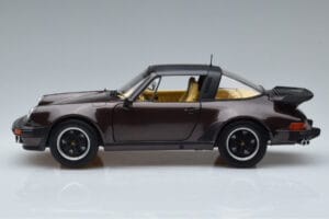 Porsche 911 964 Turbo Targa Brun Norev 1:18 187665 Metall — bild 4 av 8