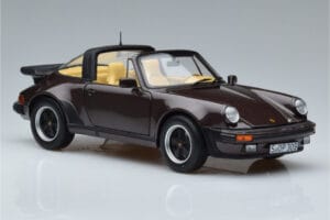 Porsche 911 964 Turbo Targa Brun Norev 1:18 187665 Metall — bild 6 av 8