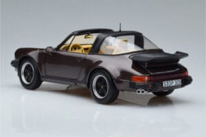 Porsche 911 964 Turbo Targa Brun Norev 1:18 187665 Metall — bild 7 av 8