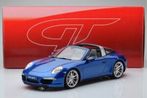 Porsche 911 991 4S Targa Blå GT Spirit 1:18 GT037 Resin — bild 5 av 5