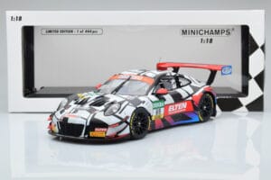 Porsche 911 GT3 R Iron Force by Ring Police #69 J. van Slooten / L. Luhr ADAC GT Masters 2018 Minichamps 1:18 153186969 Metal — bild 5 av 5