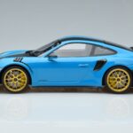 Porsche 911 991.2 GT3 RS Weissach Package Miami Blå Guldfälgar Minichamps 1:18 153068310 Metall - image 3 of 6