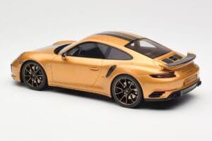 Porsche 911 991.2 Turbo S Exclusive Guld GT Spirit 1:18 GT444 Resin — bild 5 av 6