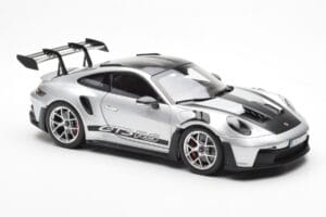 Porsche 911 992 GT3 Weissach Pack GT Silver Metallic Norev 1:18 187366 Metall — bild 6 av 8