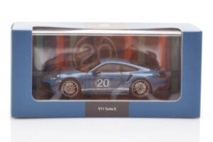 Porsche 911 992 Turbo S Oslo Blå Minichamps 1:43 WAP0209050N001 Metall — bild 4 av 4