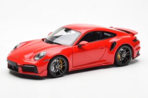 Porsche 911 992 Turbo S Sport Design Röd Minichamps 1:18