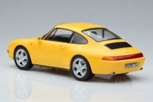 Porsche 911 993 Carrera Gul Norev 1:18 187596 Metall — bild 5 av 6