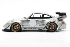 Porsche 911 993 RWB Silver Phantom Asia Edition GT Spirit 1:18 CLDC017 Resin — bild 3 av 6