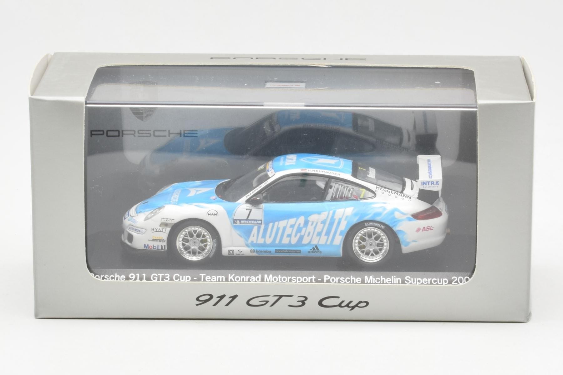 Porsche 911 996 GT3 Cup #7 H. Neuhauser Alutec Belte Porsche Michelin Supercup 2006 Minichamps 1:43 WAP02013117 Metall — bild 4 av 4