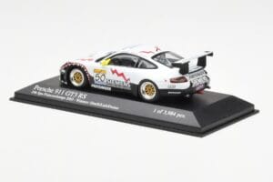 Porsche 911 996 GT3 RS Siemens #50 M. Ortelli / M. Lieb / R. Dumas 24 Hours of Spa 2003 Winners Minichamps 1:43 400036950 Met — bild 3 av 4