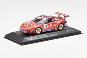 Porsche 911 996 GT3 RSR Gulf #73 Lambert / Lefort / Palttala 1000km Spa 2005 Minichamps 1:43 400056473 Metall — bild 2 av 4