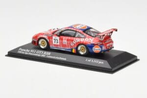 Porsche 911 996 GT3 RSR Gulf #73 Lambert / Lefort / Palttala 1000km Spa 2005 Minichamps 1:43 400056473 Metall — bild 3 av 4