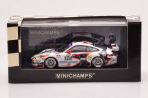 Porsche 911 997 GT3 Cup #124 Mattheus / Geoffroy / Vanbellingen / Fumal 24 Hours of Spa 2005 Minichamps 1:43 400056224 Metall — bild 4 av 4