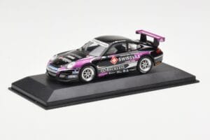 Porsche 911 997 GT3 Cup Swissvax #30 K. Sasaki Carrera Cup Asia Macau 2007 Minichamps 1:43 400076430 Metall — bild 2 av 4
