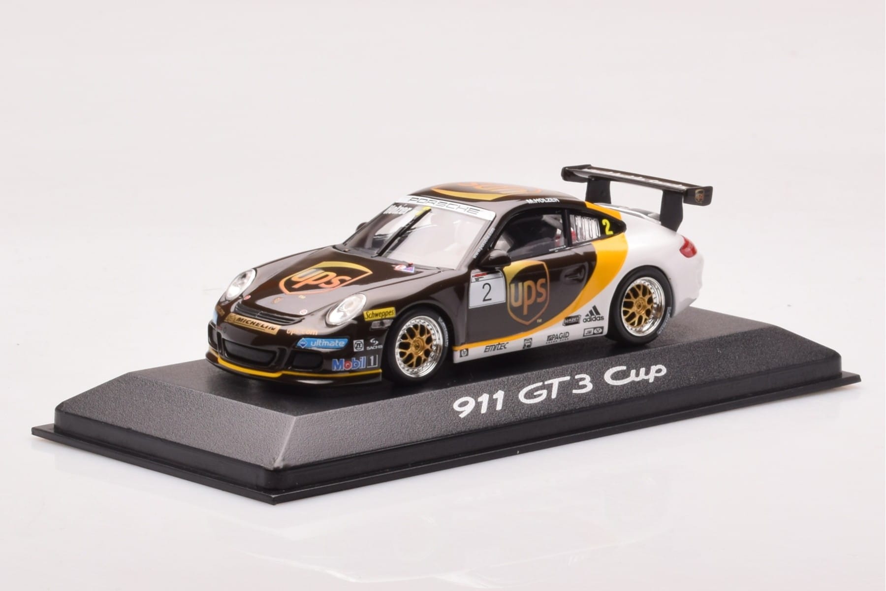 Porsche 911 997 GT3 Cup #2 UPS Holzer 2008 Minichamps 1:43 WAP02002218 Metall — bild 2 av 4