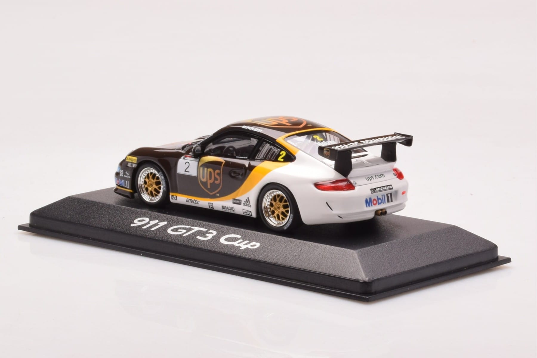 Porsche 911 997 GT3 Cup #2 UPS Holzer 2008 Minichamps 1:43 WAP02002218 Metall — bild 3 av 4