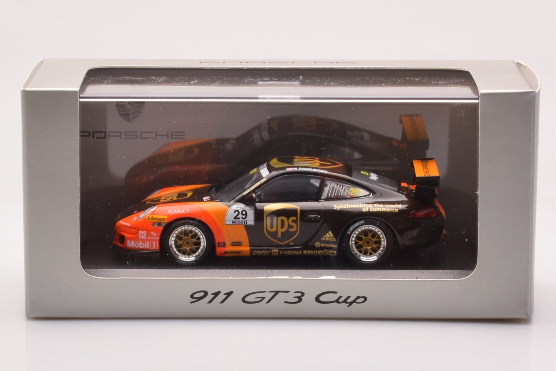 Porsche 911 997 GT3 Cup #29 UPS M. Ragginger 2007 Minichamps 1:43 WAP02012118 Metall — bild 4 av 4
