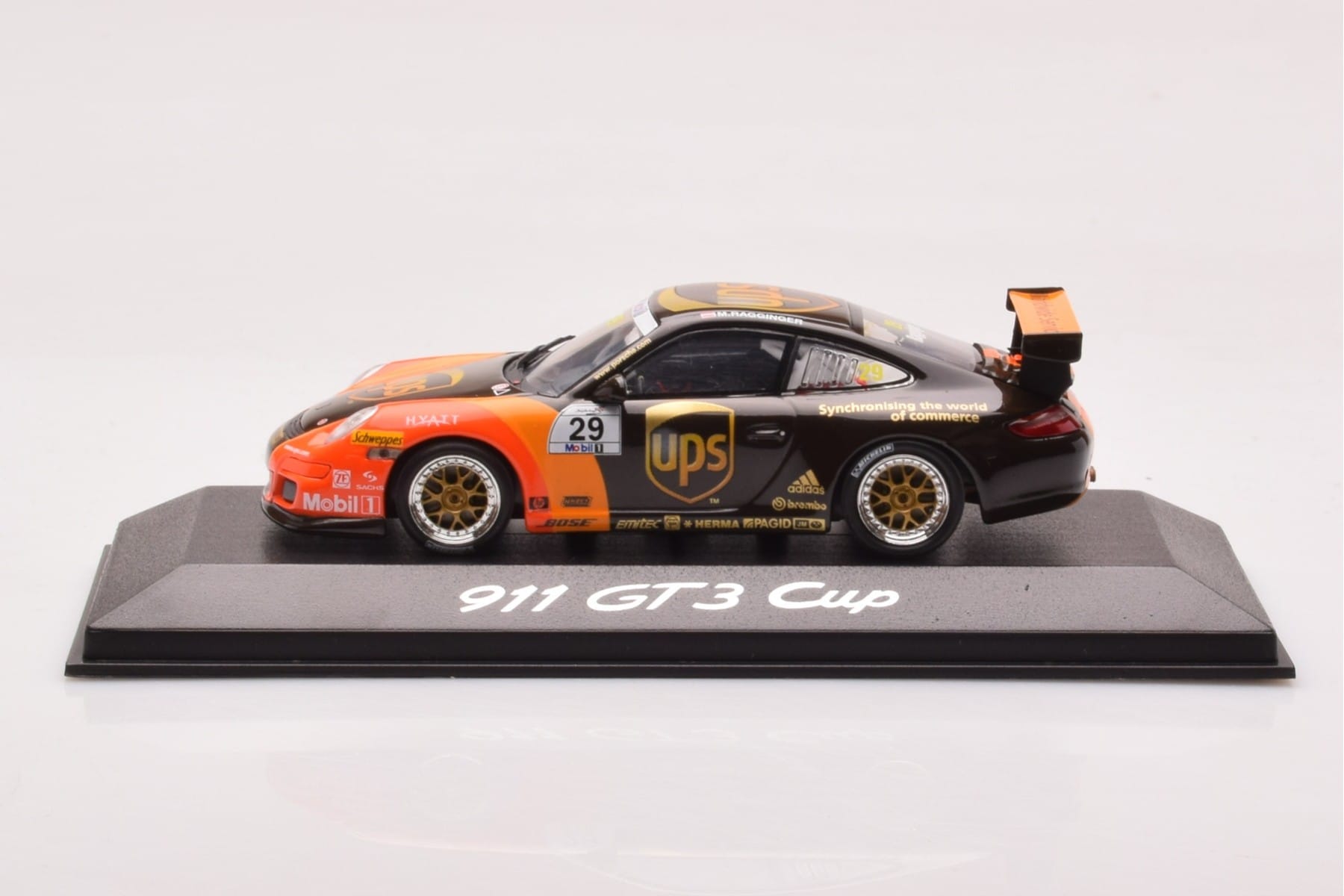 Porsche 911 997 GT3 Cup #29 UPS M. Ragginger 2007 Minichamps 1:43 WAP02012118 Metall