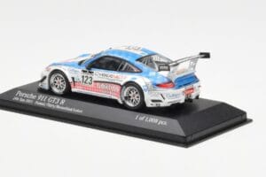 Porsche 911 997 GT3 R Cybernet #123 Fumal / Thiry / Rosenlad / Lefort 24 Hours of Spa 2011 Minichamps 1:43 400118923 Metall — bild 3 av 4