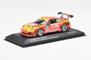 Porsche 911 997 GT3 R ITAS #18 De Lorenzi / Bonetti / Caccia / Bontempelli 24 Hours of Spa 2011 Minichamps 1:43 400118918 Met — bild 2 av 4