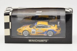 Porsche 911 997 GT3 RS T2M #91 Yamagishi / Fournoux / Konopka 24 Hours of Le Mans 2006 Minichamps 1:43 400066991 Metall — bild 4 av 4