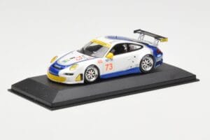 Porsche 911 997 GT3 RSR Tafel Racing #73 J. Tafel / J. Farnbacher 12 Hours of Sebring 2010 Minichamps 1:43 400076473 Metall — bild 2 av 4