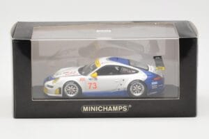 Porsche 911 997 GT3 RSR Tafel Racing #73 J. Tafel / J. Farnbacher 12 Hours of Sebring 2010 Minichamps 1:43 400076473 Metall — bild 4 av 4