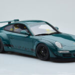Porsche 911 997 RWB Syunkashuto Grön GT Spirit 1:18 - image 4 of 6
