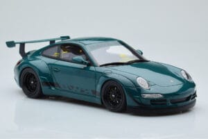 Porsche 911 997 RWB Syunkashuto Grön GT Spirit 1:18 GT896 Resin — bild 4 av 6