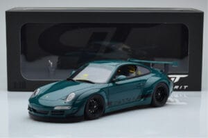Porsche 911 997 RWB Syunkashuto Grön GT Spirit 1:18 GT896 Resin — bild 6 av 6