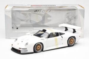 Porsche 911 GT1 Vit UT Models 1:18 180966699 Metall — bild 6 av 6