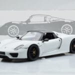 Porsche 918 Spyder Weissach Package Vit Med Svarta Fälgar Minichamps 1:18 - image 9 of 9