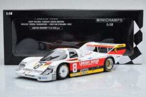 Porsche 956K Lindsay Saker #8 B. Wollek / C. Serra / S. Johansson 1000km Kyalami 1983 Minichamps 1:18 155836698 Metall — bild 6 av 6
