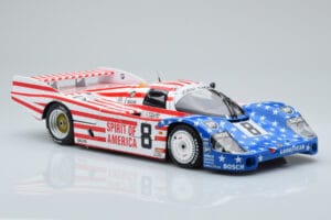 Porsche 956L Spirit of America #8 G. Follmer / J. Morton / K. Miller 24 Hours of Le Mans 1986 Minichamps 1:18 180866508 Metal — bild 6 av 8